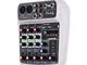 Muslady Console Mixer 4 canali Scheda Audio Mixing Digitale Audio Compatto BT Ingresso USB...