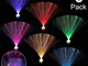 6 Pezzi Lampada LED in Fibra Ottica Cambia Colore, 7 Colori Luce Notturna Lampada Calmante...