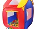 KIDUKU® Tenda da Gioco per Bambini Pop up + 200 Palline + Borsa per Interni ed esternim