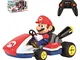 Carrera Toys RC 2.4 GHz Mario Kart Race con Suoni Auto da Corsa Radiocomandata con Batteri...