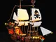 Set di Luci per (Galeone dei Pirati) Modello da Costruire - Kit Luce LED Compatibile con L...