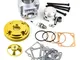 Kit Cilindro 50cc Testa CNC Scomposta per Minimoto Racing Completo ORO spinotto 12mm STI