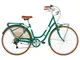 Alpina Bike, Bicicletta Donna America, Verde Smeraldo, 28", Acciaio