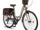 Licorne Bike Stella Plus Premium City Bike in alluminio da 28 pollici, per ragazze, ragazz...