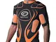 OPTIMUM Protective Top, OptimumTop Protettivo Senior Inferno, Nero/Arancione, X-Large Unis...