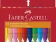 Faber Castell 244823 Pastelli a Resina Sintetica, Confezione da 12 Pezzi