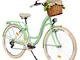 Milord Comfort, bicicletta con cestino in vimini, bicicletta olandese da donna, City bike,...