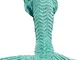 Umeicool Mermaid Coperta Uncinetto e Scala Manuale Morbido Onda Modello Quattro Stagioni S...