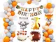 MMTX Animale Compleanno Festa Decorazione Bambini Festoni, Banner di Buon Compleanno Pallo...