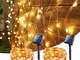 BrizLabs Luci Solari Esterno, 2x15M 150 LED Natale Catena Luminosa Solare Filo di Rame Str...