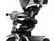 Mondial Toys Triciclo 4in1 Qplay Cosy con Maniglione Direzionabile e Cappottina Parasole c...