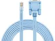 Cavo DB9 a RJ45, da DB9 a 9 pin, seriale con porta RS232, a RJ45 Ethernet LAN di categoria...