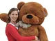 JOYFAY Orso Peluche Gigante XXL Pupazzi Giganti 160cm (Marrone Scuro)