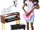 Mattel Barbie fcp74 – musikerin Bambola e Gioco Set Bruna