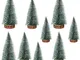 9 Pezzi Mini Alberi di Natale, Albero di Natale in Miniatura, Innevato Miniature Albero di...