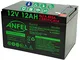 ANFEL 12V 12AH Batteria Ricaricabile al Piombo VRLA Faston F2 6.35mm per allarmi antifurti...