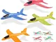 Ulikey 4 PCS Aliante Volante 35cm + 6 PCS 18cm Aerei Alianti in Volo, Schiuma Modello di A...