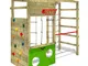 FATMOOSE Parco giochi in legno CleverClimber Club XXL Struttura di gioco per bambini, Torr...