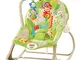 Fisher-Price Seggiolino Dondolino Cuccioli della Natura, Arco con 3 Giocattoli, Cuscino La...