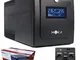 UPS GRUPPO DI CONTINUITA' MYKA MK-800 DA 1500VA LCD 800W 4 x SCHUKO, 1x IEC13, RJ11 LINE-I...