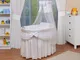 WALDIN Culla con cappotta,Culla con ruote XXL,IN 6 VARIANTI,telaio/ruote naturali non trat...