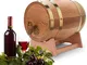 lyrlody Botte Vino Legno Rovere,Barile Dispenser di Vino,Wine Barrel per la Conservazione,...