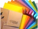 Set Regalo di Carta per Origami | 100 Fogli, 15cm Quadrati | Collezione di Colori Compleme...