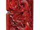 Naturale Huanghuali palissandro intaglio accendino scatola per Inserire kit Zippo (Dragon...