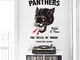 Adesivo Murale Black Panthers Cool Sticker Per Boy Rabbia Della Voce Pvc Adesivi Creativi...