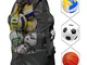 NATUCE 10-15 Palline Sacca in Rete per palloni da Calcio, 110 * 49 cm Grande Impermeabile...