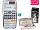 Casio, calcolatrice scientifica, FX-991ES Plus 5. + Geometrie-Set + Erweiterte Garantie