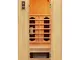 Cabina a infrarossi Halm Stad doppio sistema di riscaldamento e legno di cicuta| Sauna a r...