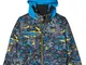 Quiksilver Little Mission, Giacca da Sci/Snowboard Bambino, Sulphur Pop Yeti Forest, 2