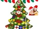 Smart Nice Feltro Albero Natale in Velcro,3.28ft della Feltolta di DIY con 33 Ornamenti St...