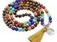 Jovivi Gioielli Pietre Naturale Collana Braccialetto Retro Tibetano Buddismo India Agata M...