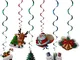 THE TWIDDLERS 36 Decorazioni Natalizie casa da Appendere soffitto - 6 Disegni Natalizi Div...