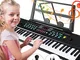 Magicfun Tastiera Elettronica, Chargeable Tastiera Portatile Pianoforte Musicali con 61 Ta...