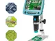 ZHFENG HD 5 .0MP 800X Microscopio LCD digitale portatile USB Schermo da 4,3 pollici LCD +...