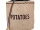 Natural Elements Borsa per Patate con Fodera Oscurante, Borsa per Patate, Iuta, 24 x 24cm,...