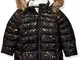 Spotted Zebra Long Puffer Coat Infant-And-Toddler-Down-Alternative-Outerwear-Coats, Black...