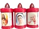 Herran 3 Pz Candele Lumini Funerarie, Con Effetto Luminoso,resistente Alle Intemperie, Can...