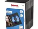 Hama DVD Slim Box 25, scatole di dischi ottici, Nero, confezione da 25