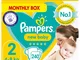 Pampers - Pannolini per neonati, taglia 2, 240 pezzi, protezione per pelli sensibili (4-8...