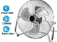 Dawoo18" Ventilatore Industriale Da 50 Cm Ventilatore Da 3 Velocità Potente Ventilatore Da...