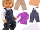 Miunana 3 Abiti Vestiti Moda per 50-55 cm / 20-22 Pollici Doll Bambola Bambina Bimba Itali...