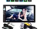 Velidy, autoradio con touch screen LCD da 7", doppio DIN, con supporto Bluetooth, Mirror L...