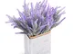 Veryhome 6pcs Fiori di Lavanda Artificiale Falso Real Touch Lavanda pianta Decorazione per...