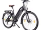 NCM Milano Plus Bicicletta elettrica da Trekking, 250W, Batteria 48V 16Ah 768Wh 26" Nero