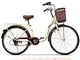 Ti-Fa 26 Pollici Bicicletta da Donna Alluminio Cruiser Bike 6 Marce Cambio V Freni City Li...