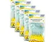 Yellow TePe Interdental Brushes 0.7mm - 5 Packets of 8 (40 Brushes)